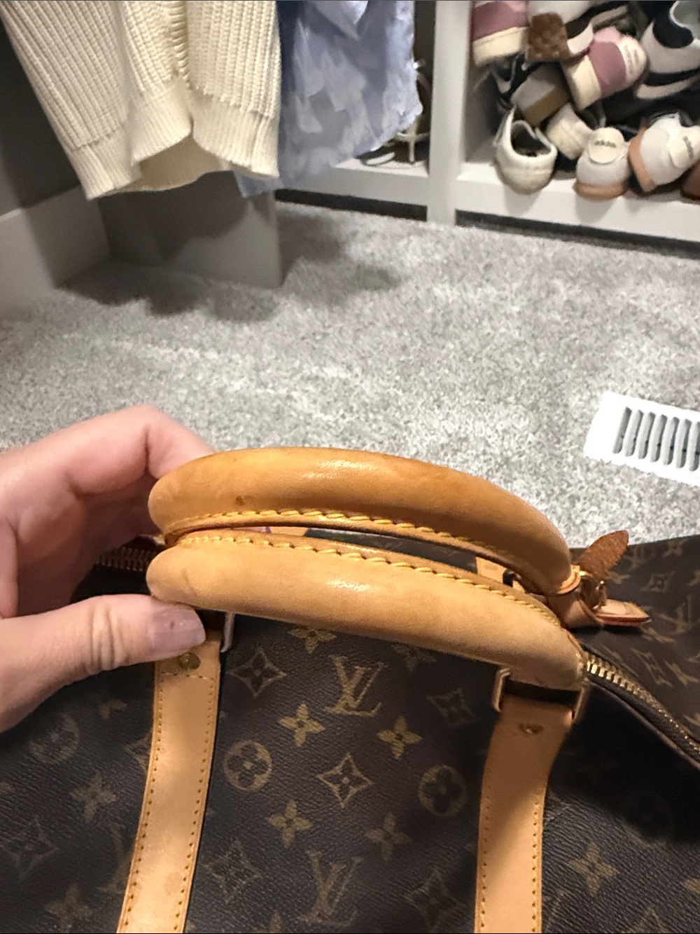Louis Vuitton  Monogram Keepall Travel Duffel - Brown/Tan - Picture 4 of 15